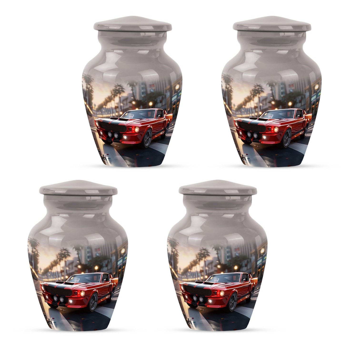 Classic 10 inch car urn with Butterfly theme