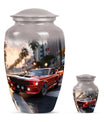 Car Theme Large Urn With 1 Keepsake Urn