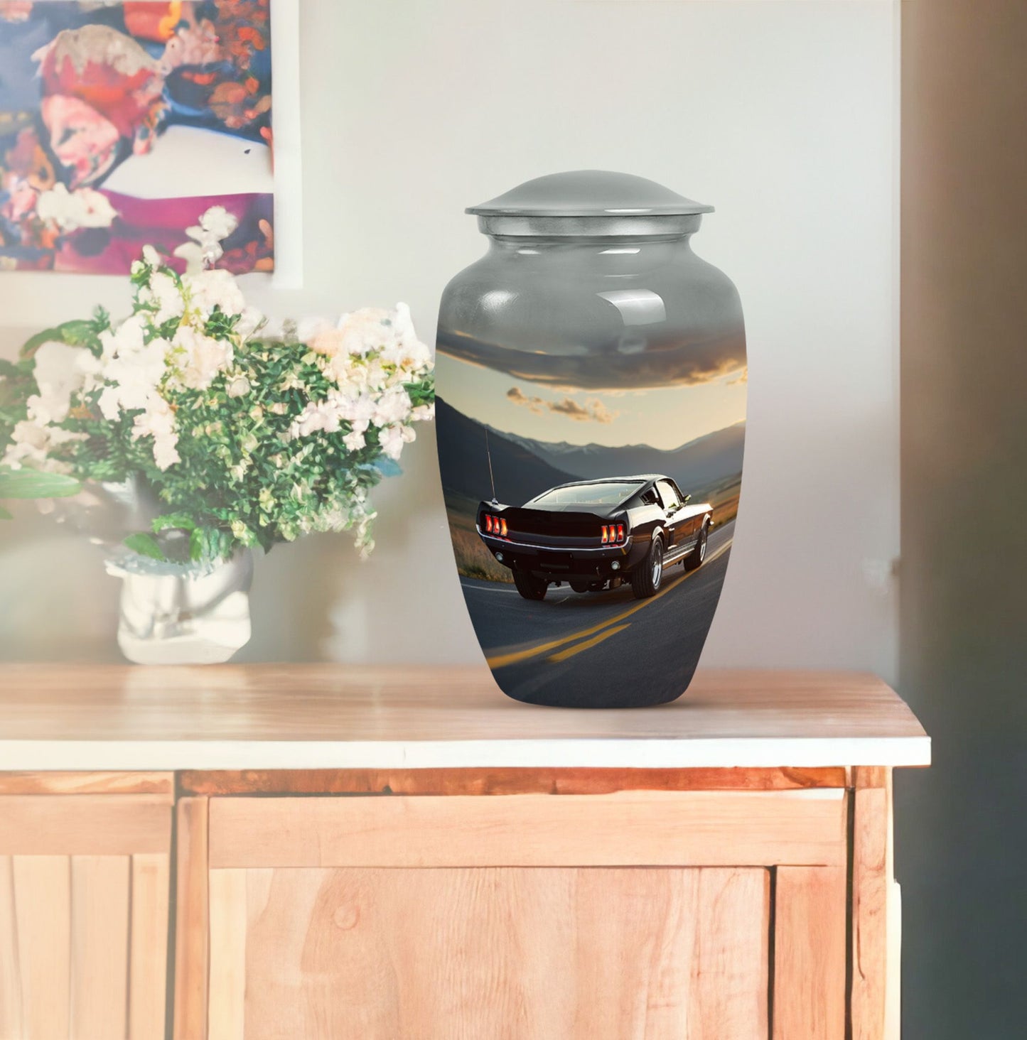 classic car urn  for human ashes