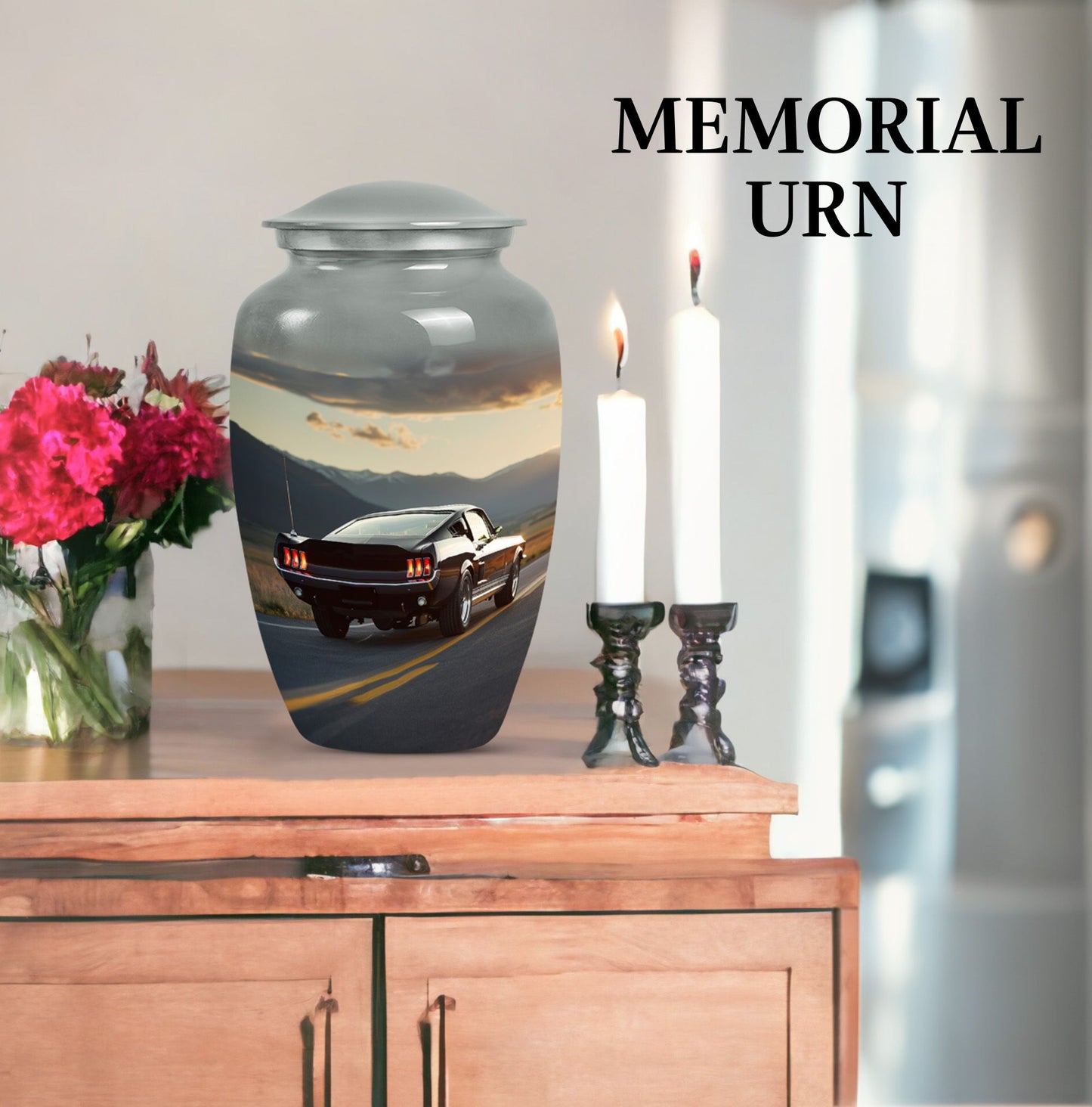 classic car urn  for human ashes
