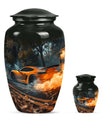 Car Theme Large Urn With 1 Keepsake Urn