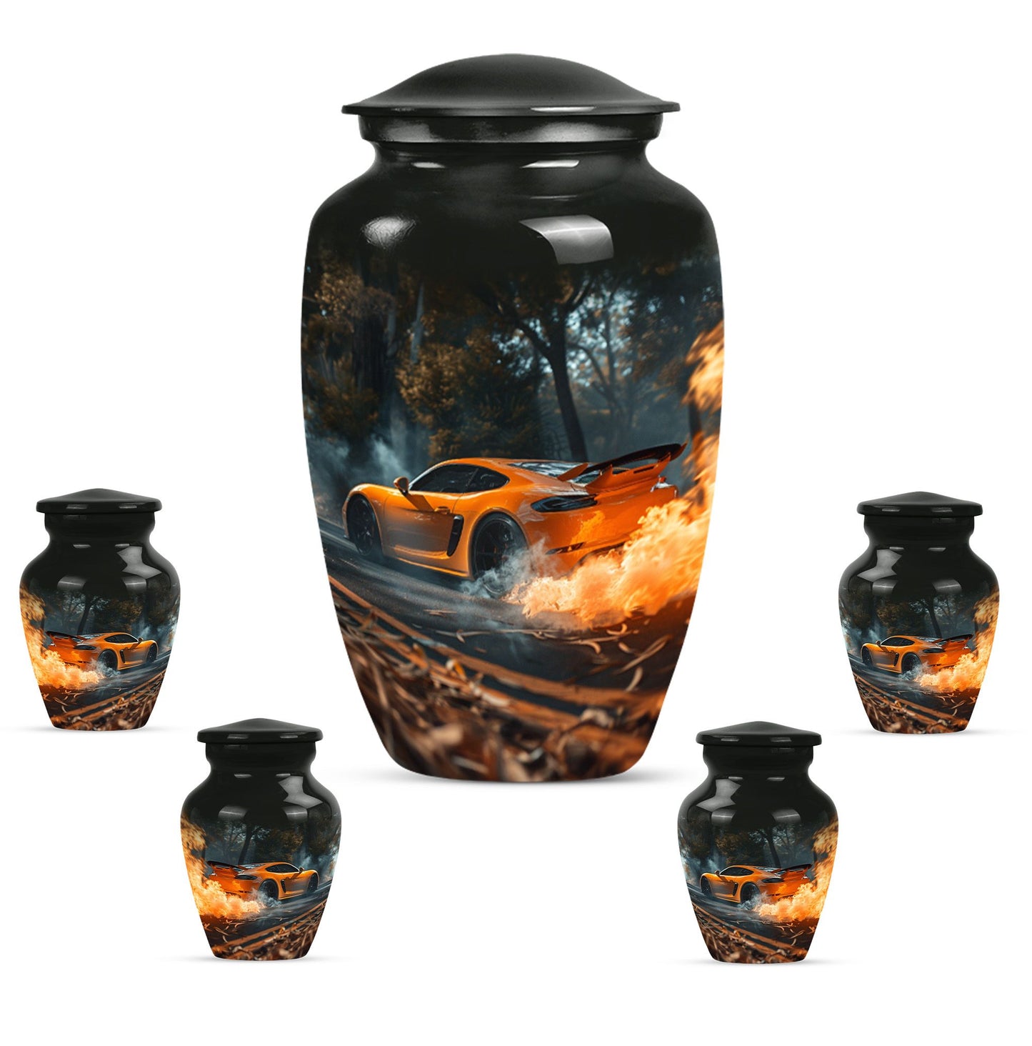 Car Urn with butterfly theme for men's 
