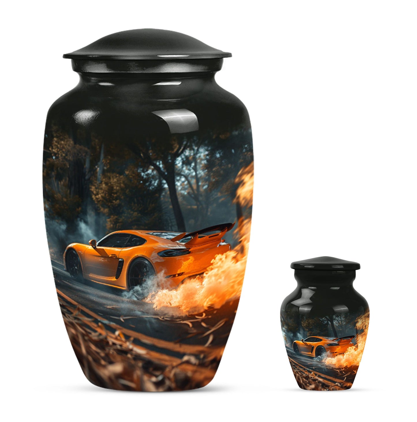  Car Urn with butterfly theme for men's 