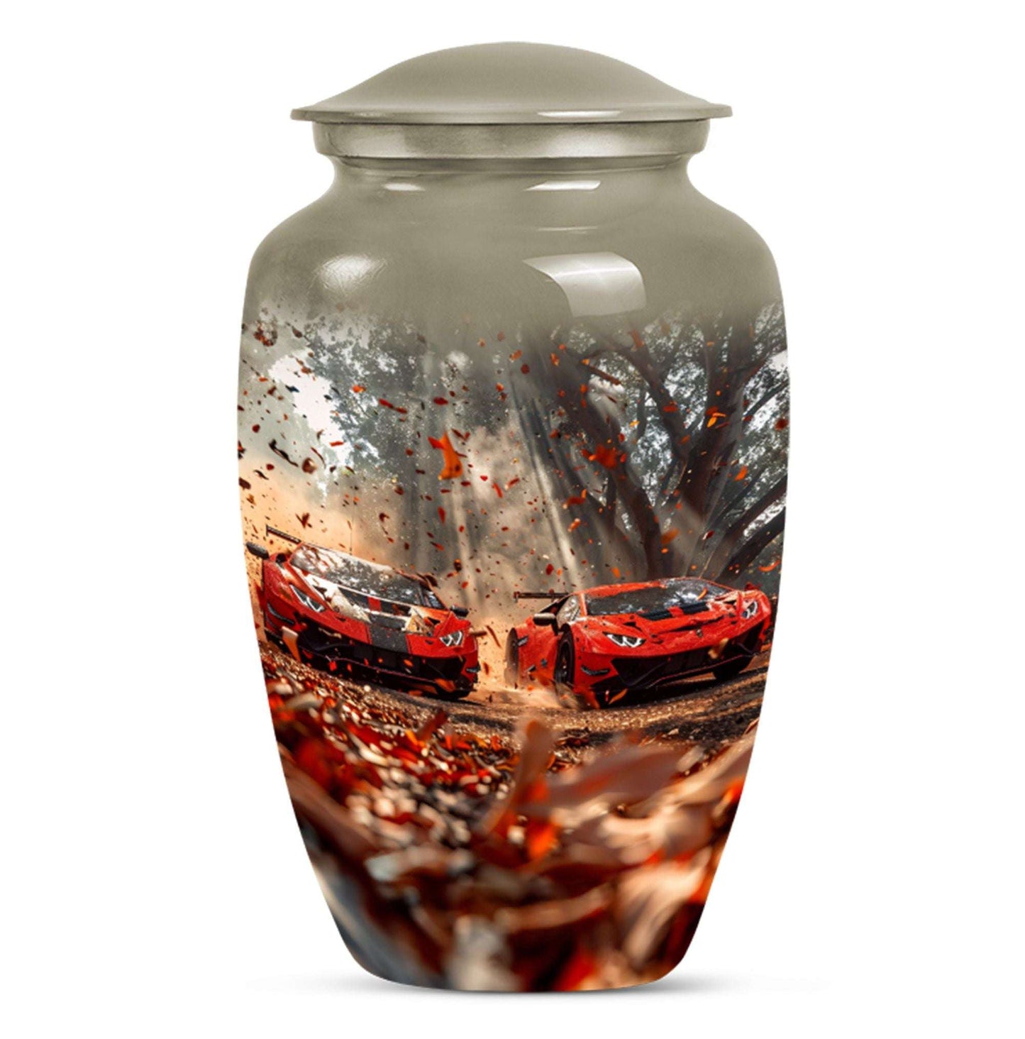 Car Theme Large Urn 10 Inch