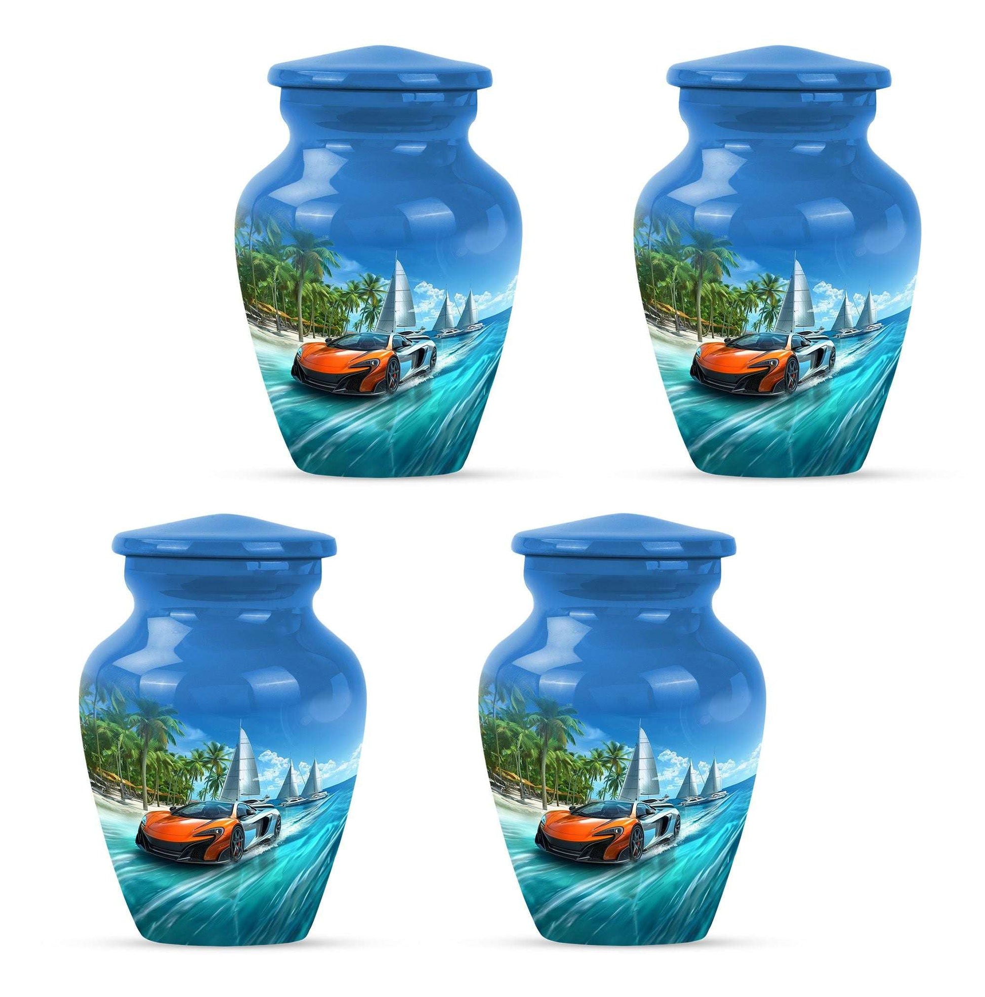 Car Theme 3 Inch Keepsake Pack of 4