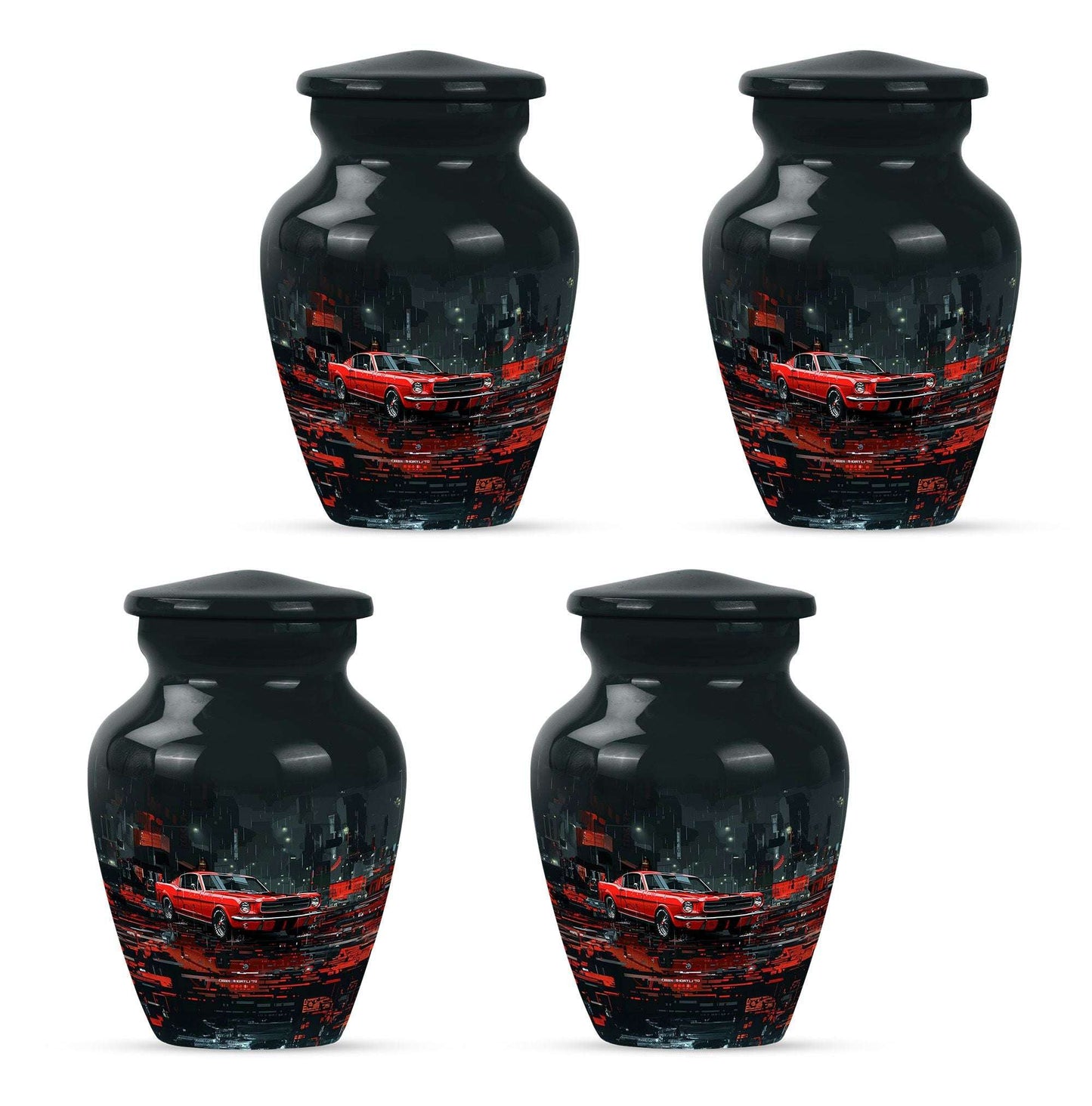 Car Theme 3 Inch Keepsake Pack of 4