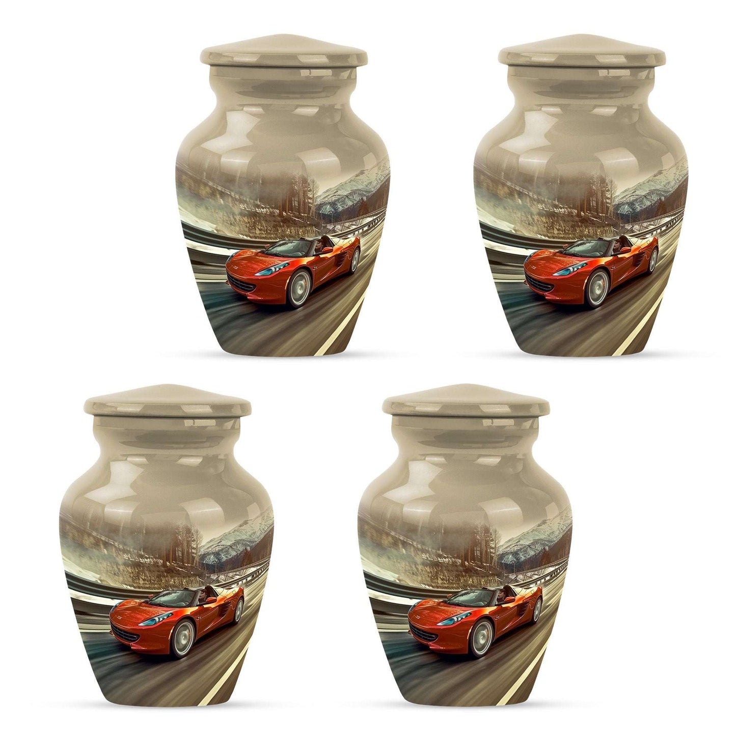 Car Theme 3 Inch Keepsake Pack of 4