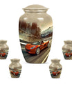 Car Theme Large Urn With 4 Keepsake Urn