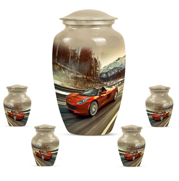 Large Urn With 4 Keepsake Urn