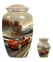 Car Theme Large Urn With 1 Keepsake Urn