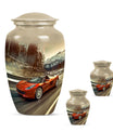 Car Theme Large Urn With 2 Keepsake Urn