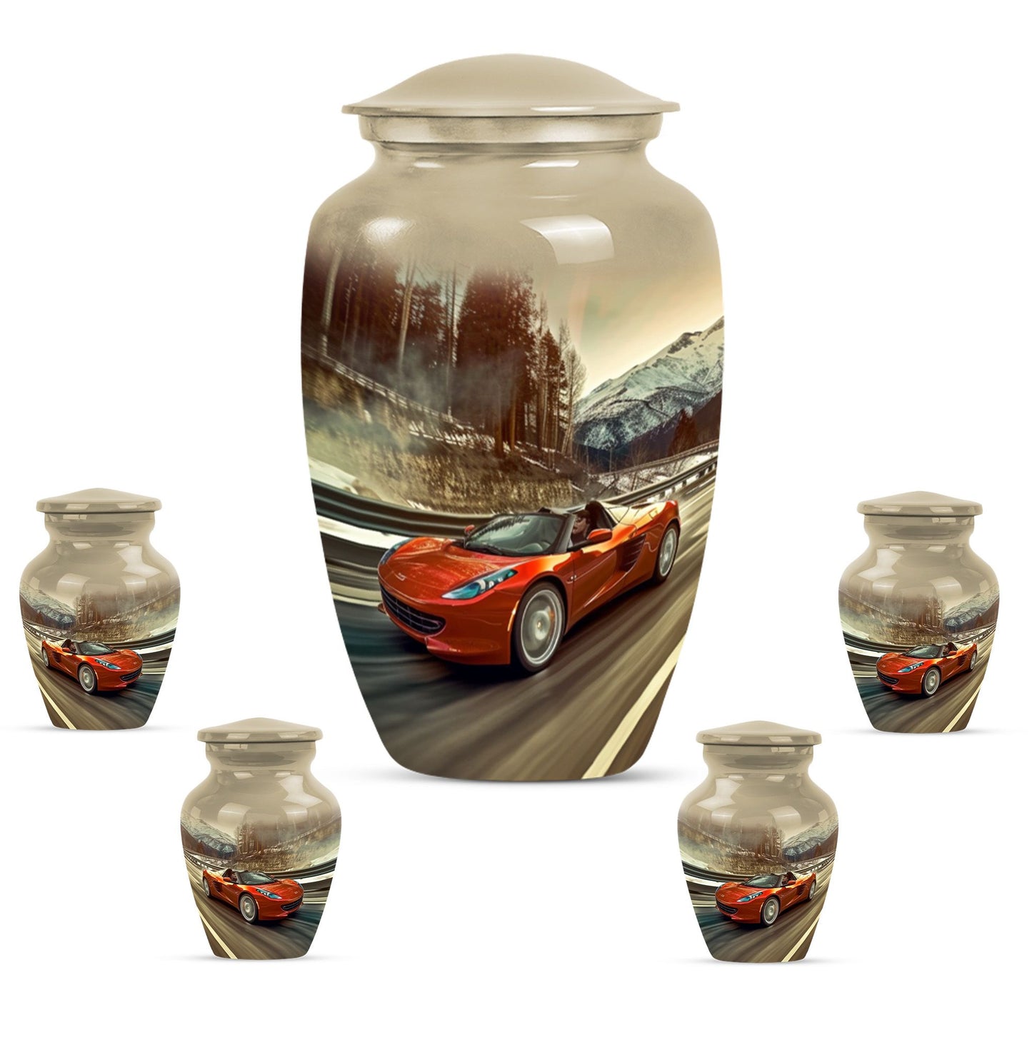 classic car Theme urn 