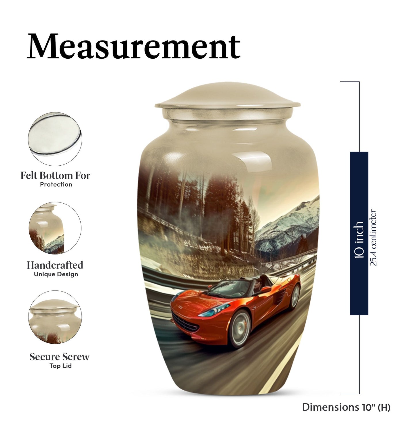 classic car Theme urn 