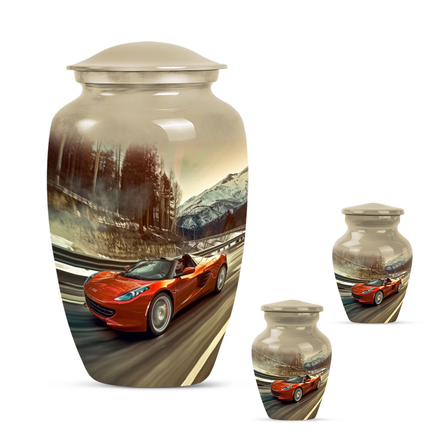 classic car Theme urn 