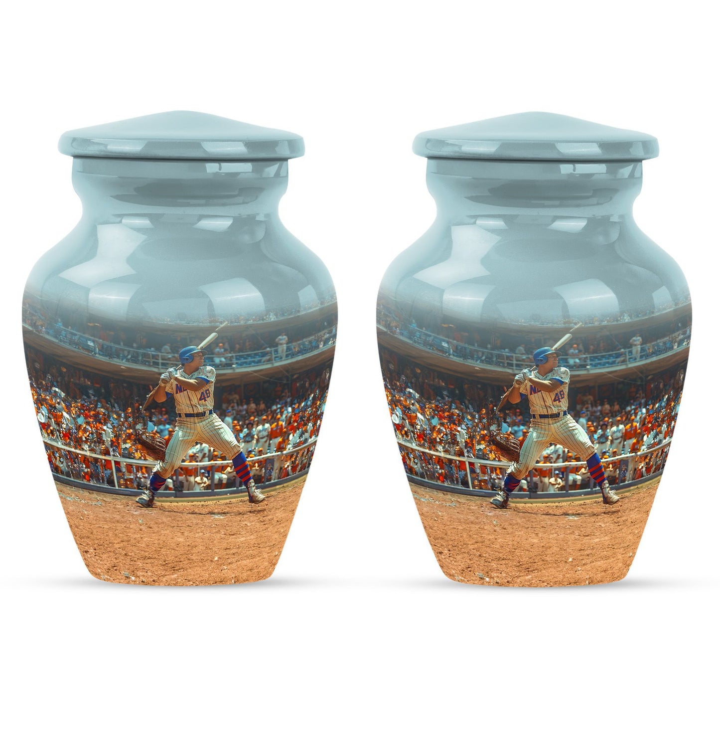  Baseball Urn with Butterfly Theme for Ashes