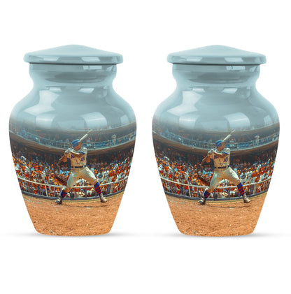  Baseball Urn with Butterfly Theme for Ashes