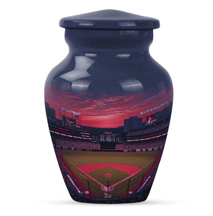 Classic 10-inch baseball urn for dad.