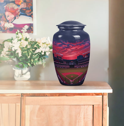 Classic 10-inch baseball urn for dad.