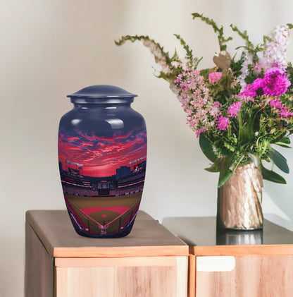 Classic 10-inch baseball urn for dad.