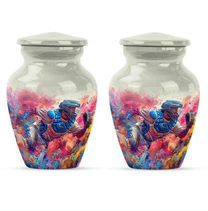 10-inch classic butterfly-themed baseball urn for ashes,