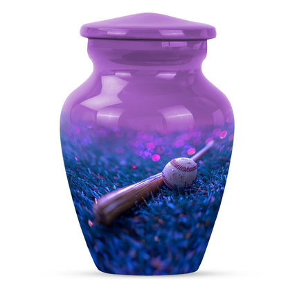 10 inch aluminum baseball urn 