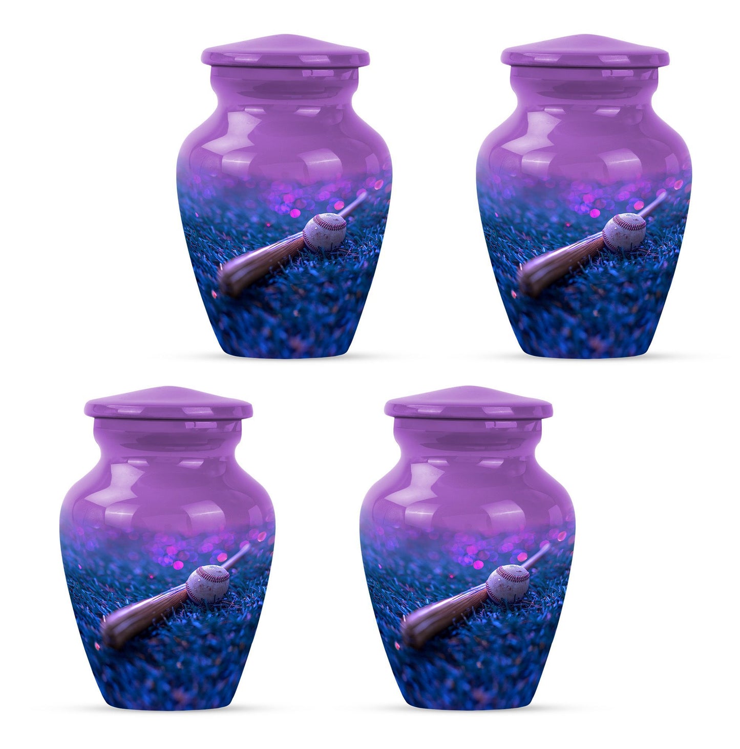 10 inch aluminum baseball urn 