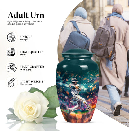 baseball urn for adult ashes