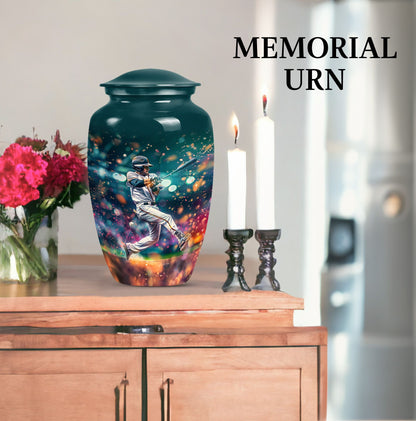 baseball urn for adult ashes
