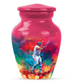 baseball urn with butterfly theme for women's ashes