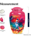 baseball urn with butterfly theme for women's ashes