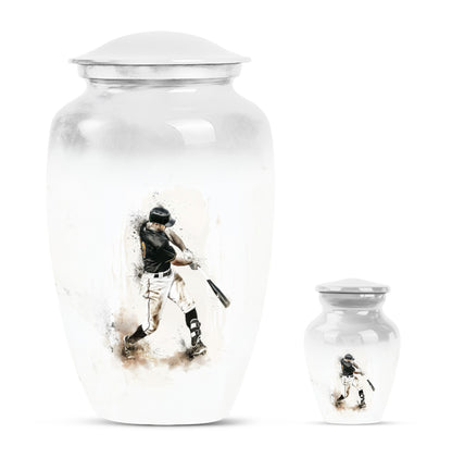 10 Inch Classic Baseball Urn for adult ashes 