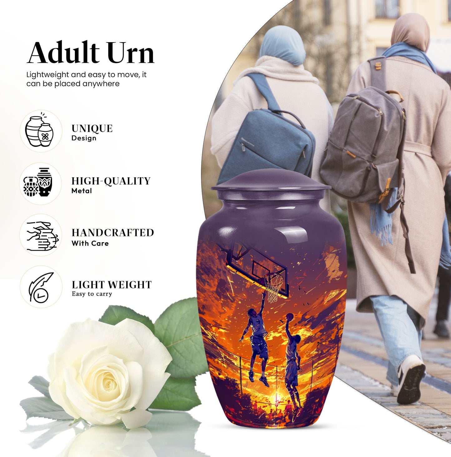 Basketball Memorial Urn