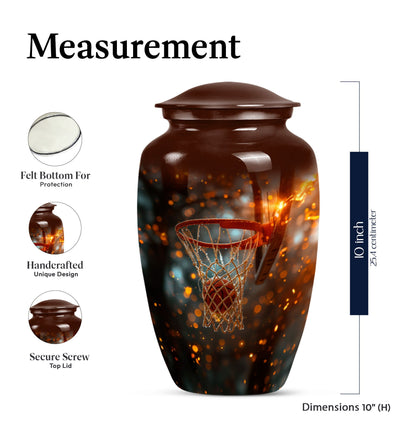 basketball urn for cremation ashes