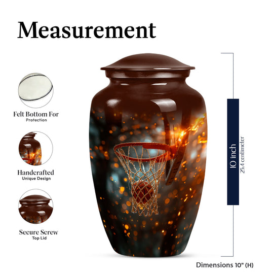 basketball urn for cremation ashes