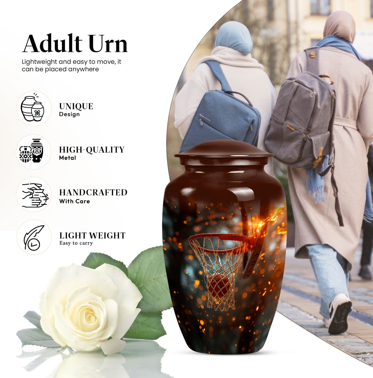basketball urn for cremation ashes