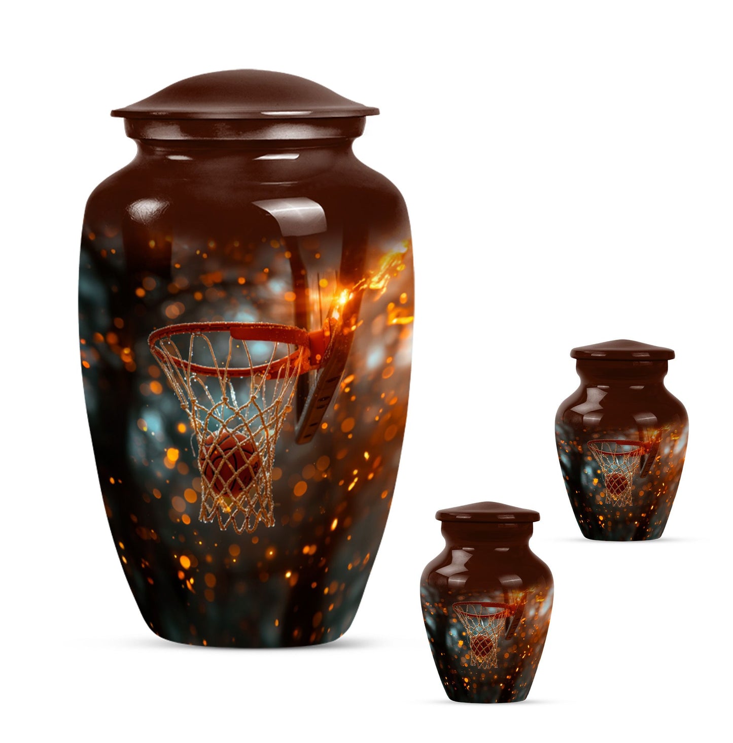 basketball urn for cremation ashes