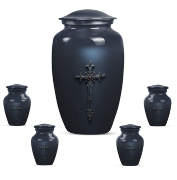 Large Urn With 4 Keepsake Urn