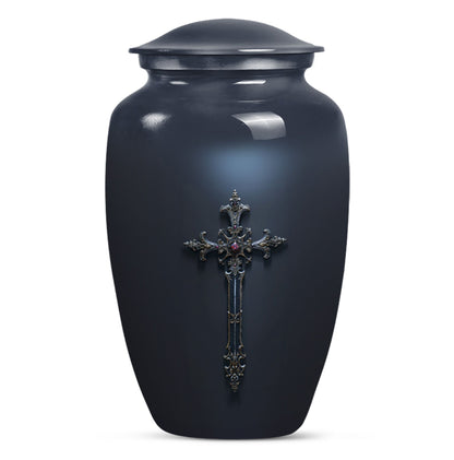 Cross Theme Large Urn 10 Inch