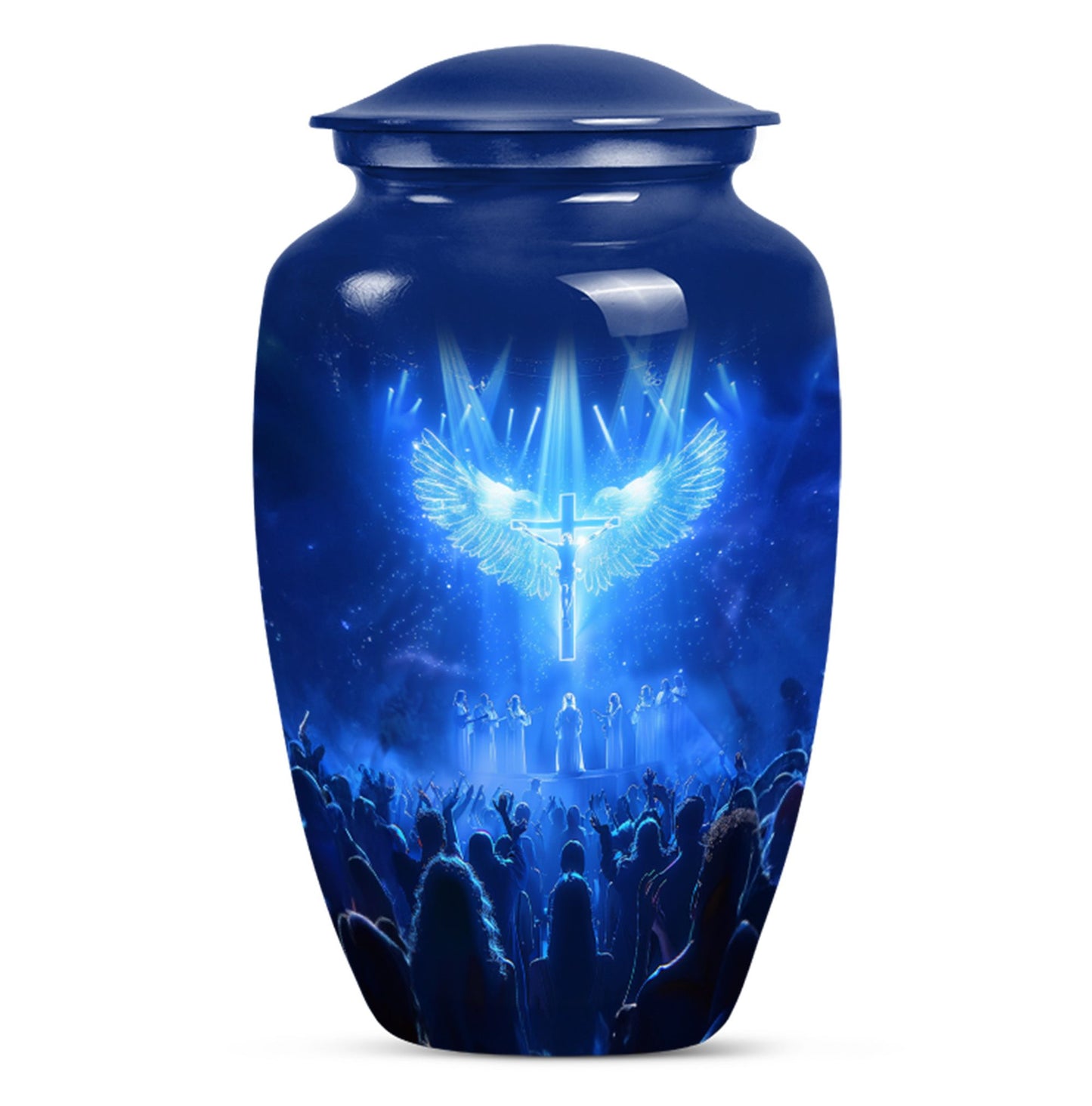 Cross Theme Large Urn 10 Inch