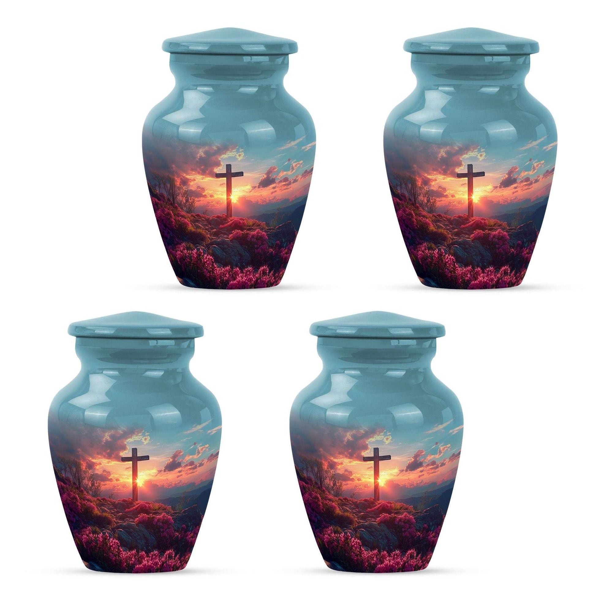 Cross Theme 3 Inch Keepsake Pack of 4