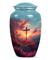 Cross Theme Large Urn 10 Inch