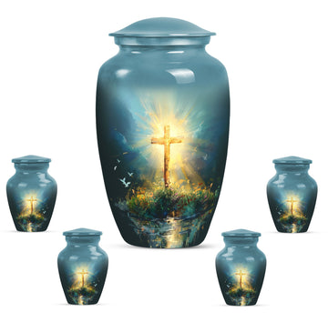 Large Urn with 4 Small Urn