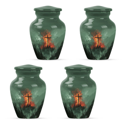  gramophone-themed cross urn
