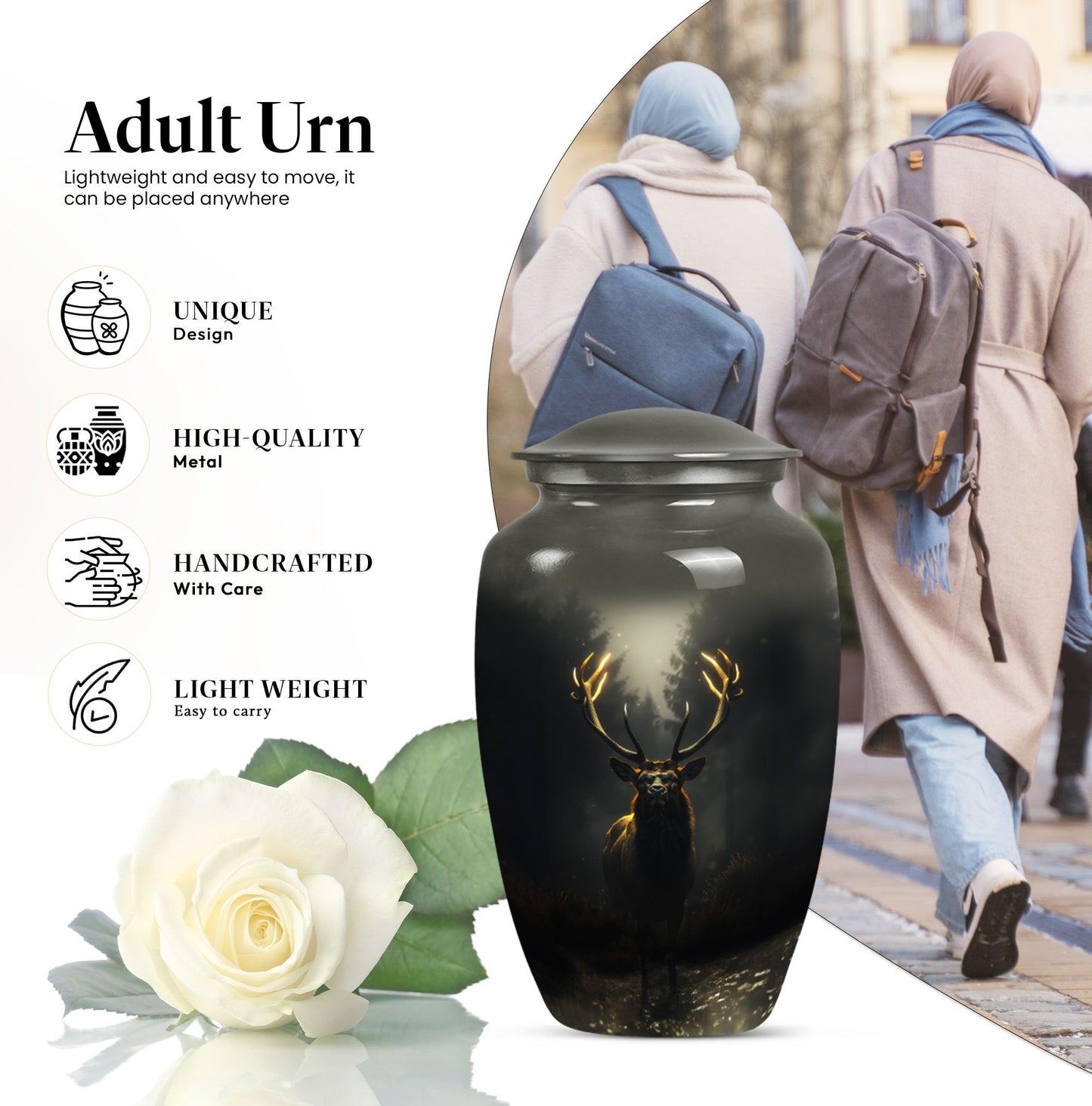 Deer Cremation Urn