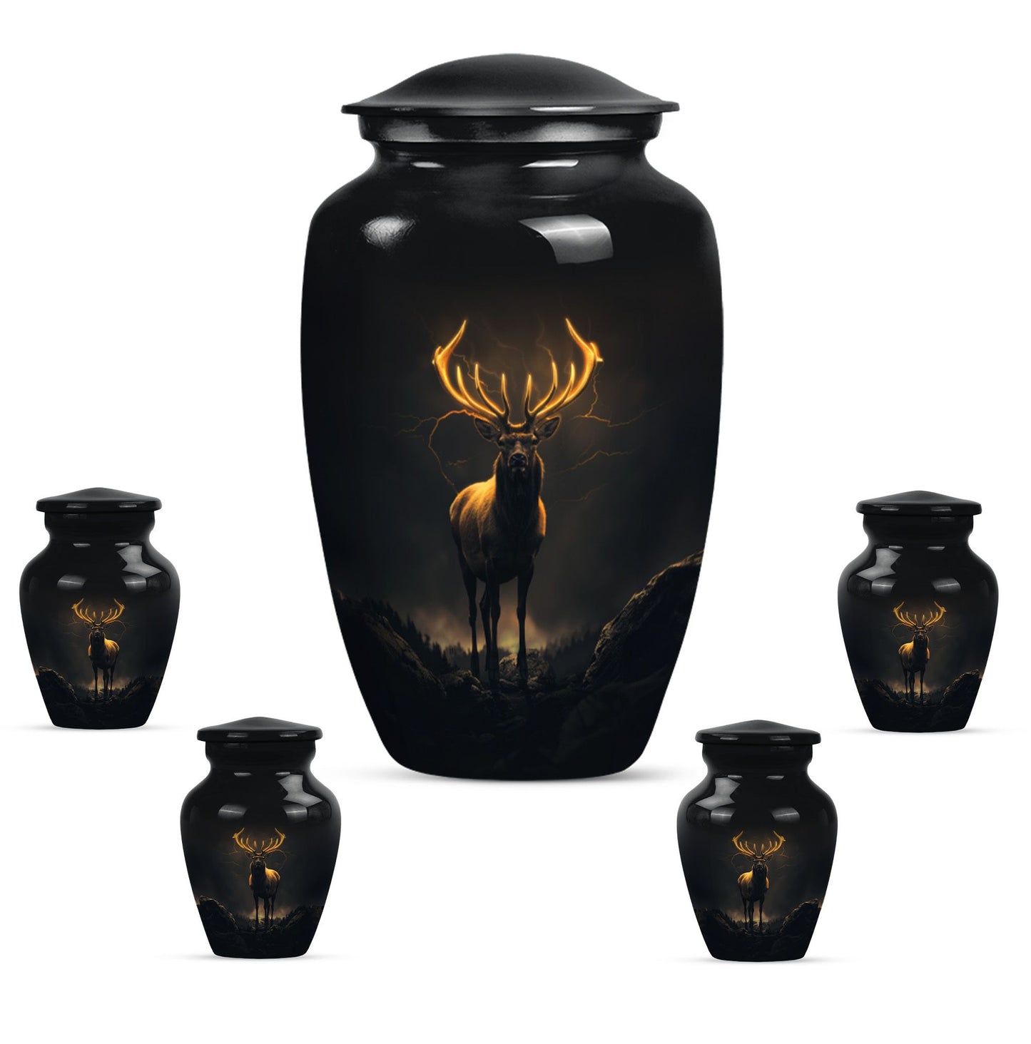  deer urn for human 