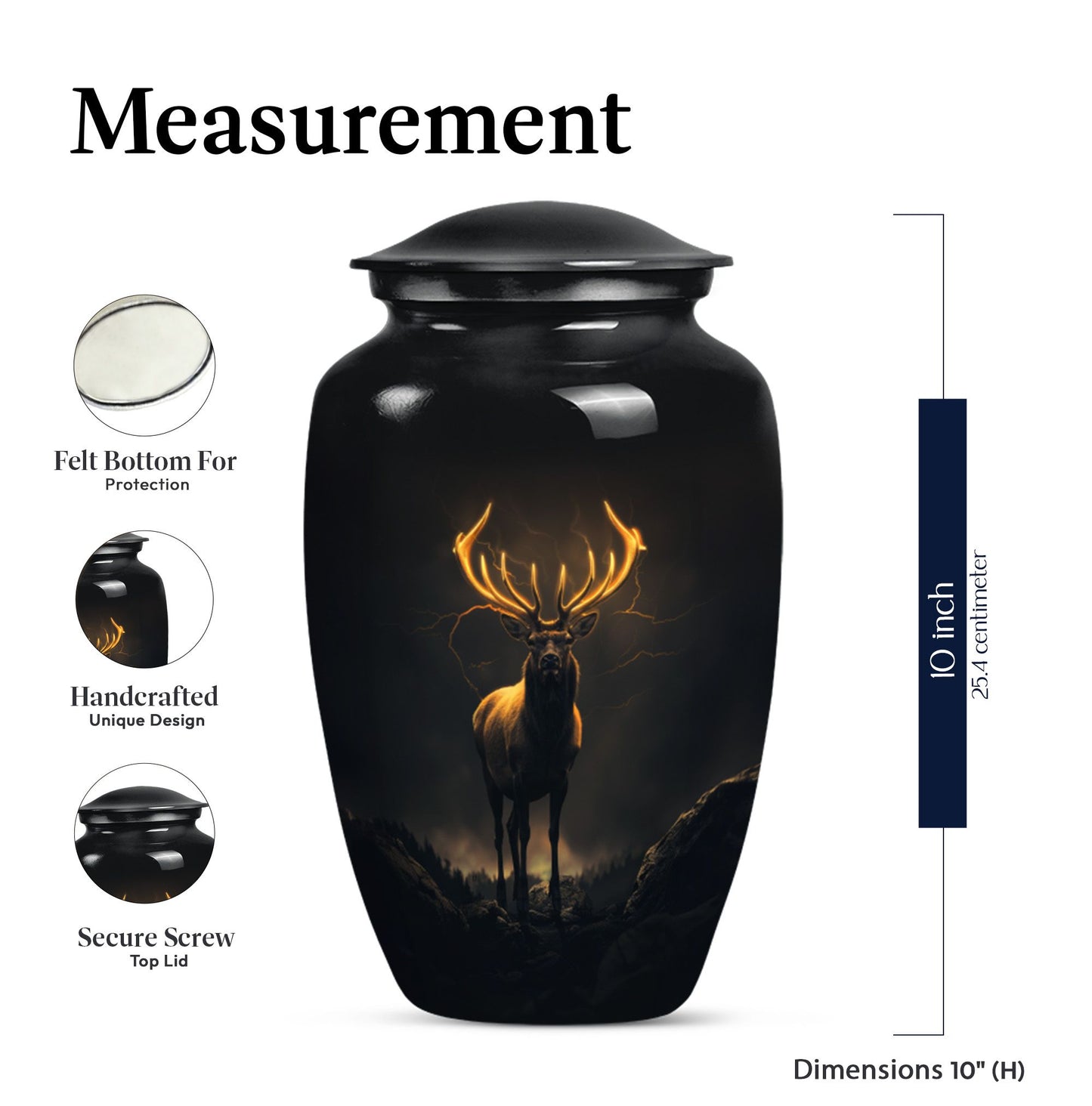  deer urn for human 