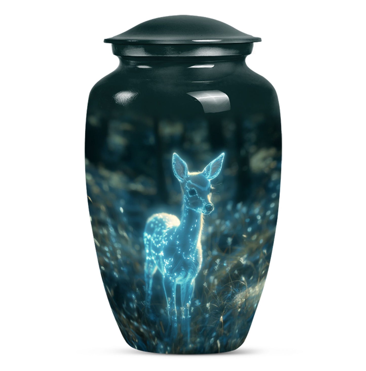 10-inch classic deer cremation urn