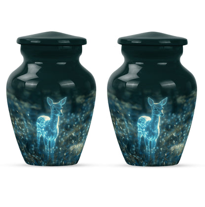 10-inch classic deer cremation urn
