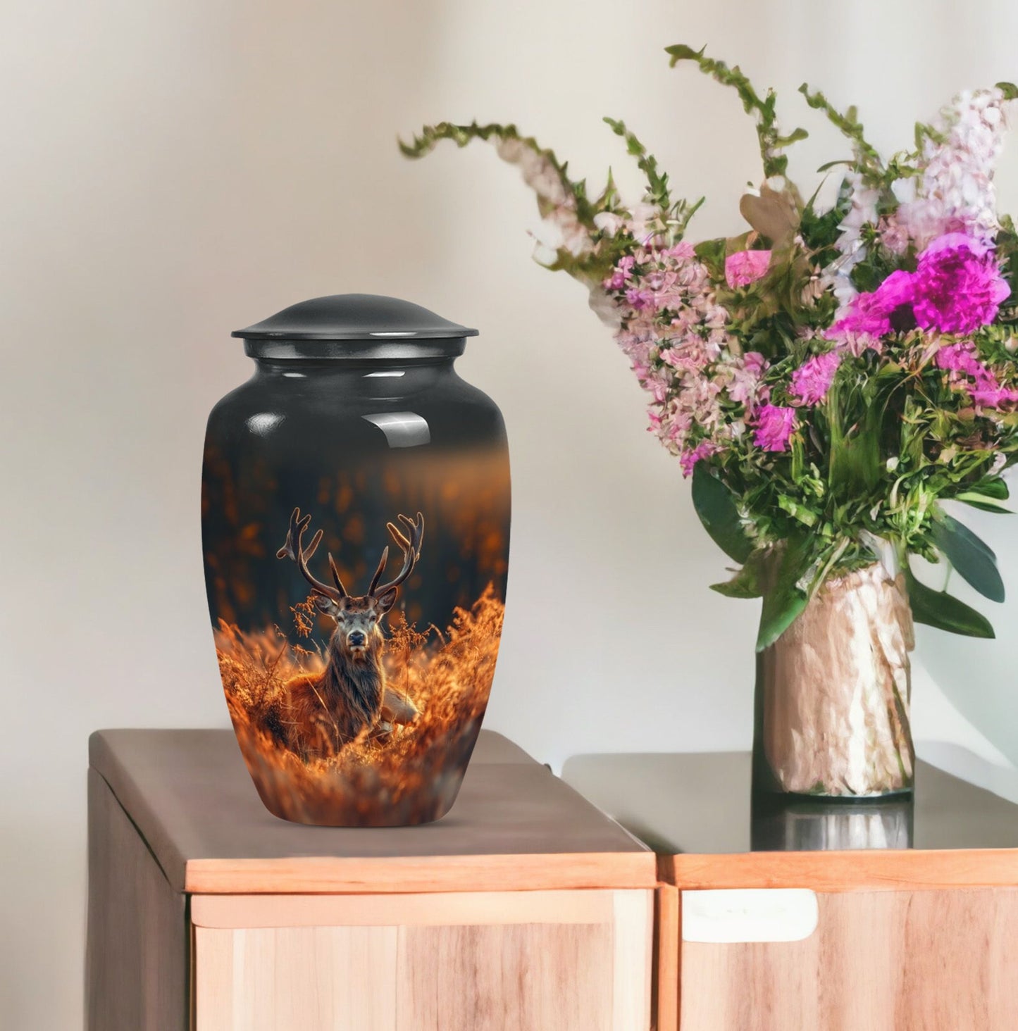 deer cremation urn.