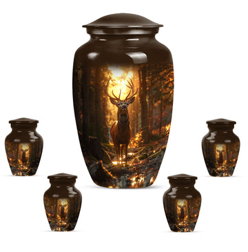 Large Urn with 4 Small Urn